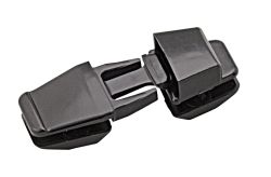Mini nylon snap buckle for 20mm strap, black, 10 pieces.