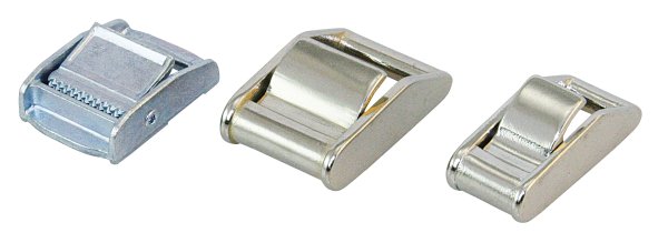 Galvanized clamp buckle for 25mm strap, 10 pieces. 1 Galvanized clamp buckle for 25mm strap, 10 pieces.