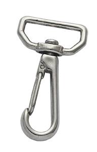 Webbing hooks with swivel A4 for 25mm webbing, 10 pcs.
