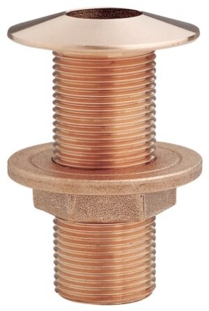 MAESTRINI through-hull fitting with flat head bronze ¾'