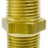 Double nipple with external thread, brass 3/8".