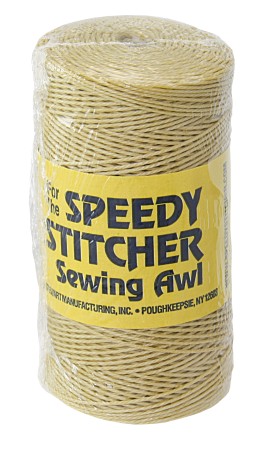 Hand sewing thread No. 4, waxed PES fine 196m natural color 1 Hand sewing thread No. 4, waxed PES fine 196m natural color