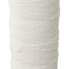 Hand sewing thread No. 8, waxed PES coarse 196m white
