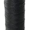 Hand sewing thread No. 8, waxed PES coarse 196m black 3 ga29