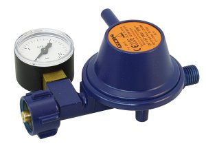 Gas pressure regulator with manometer 50mbar, 1.5kg/h 1 Gas pressure regulator with manometer 50mbar, 1.5kg/h