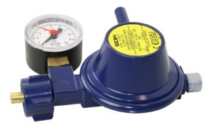 Gas pressure regulator with manometer 30mbar, 0.8kg/h