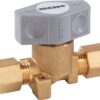 Gas quick-release valve DSV Ms/PA 16 bar, double-ended pipe fitting RVS8
