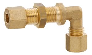 Pipe connector for bulkhead wall, 90° brass, double-ended pipe fitting RVS8 1 Pipe connector for bulkhead wall, 90° brass, double-ended pipe fitting RVS8
