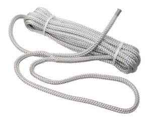 DockLine PES 10m 8mm eye 30cm silver grey