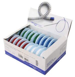GLEISTEIN Rigging Twine Set, waxed, braided 1mm colour mix 30m 20pcs.