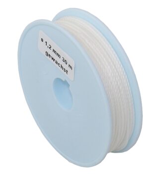 GLEISTEIN rigging twine, waxed, braided 1.2mm white 30m