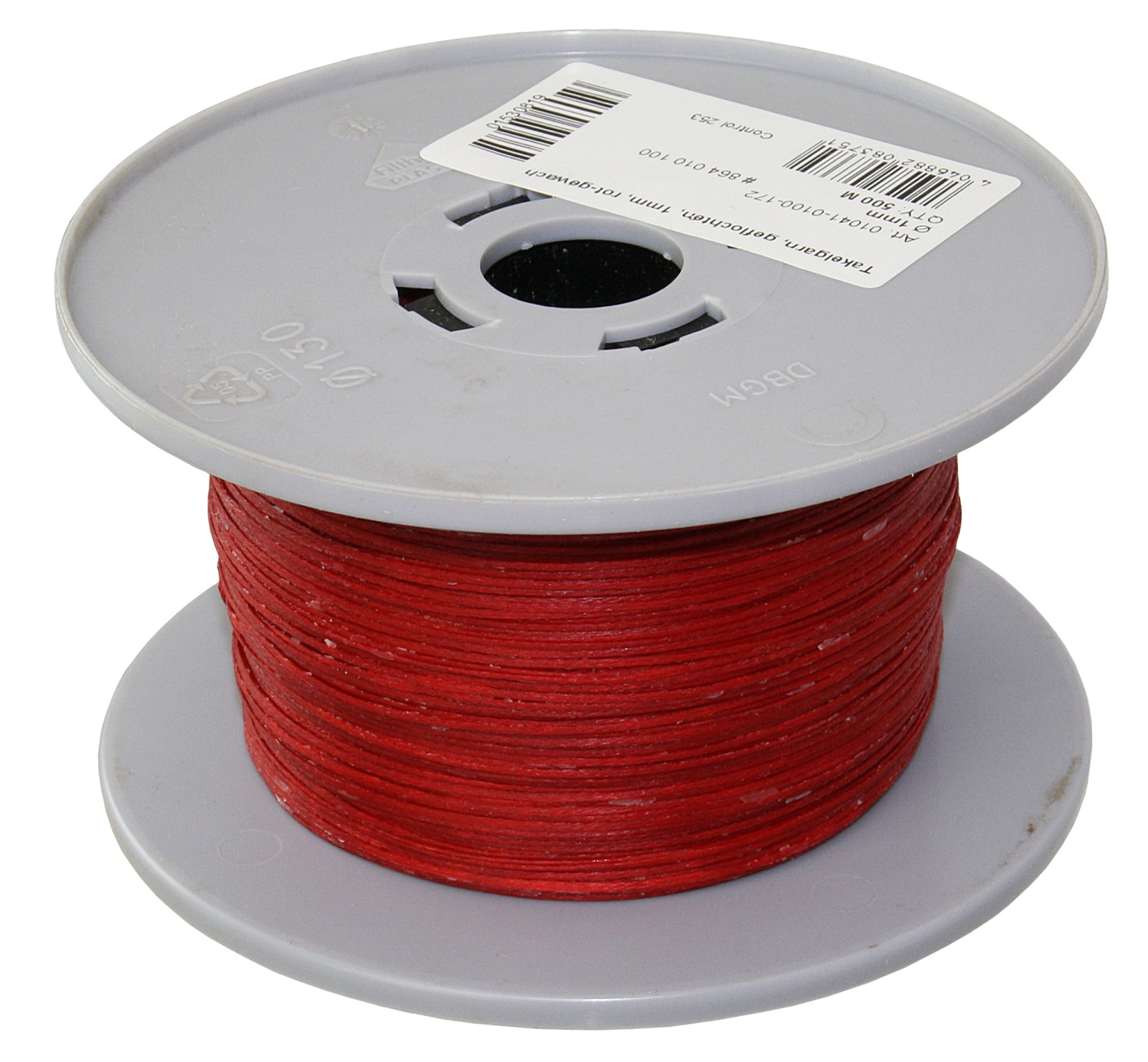 GLEISTEIN Rigging twine, waxed, braided 1mm red 500m 1 GLEISTEIN Rigging twine, waxed, braided 1mm red 500m