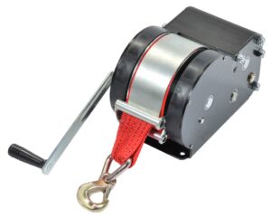 GOLIATH Trailer Winch TS3000 3000kg with 13m red webbing strap