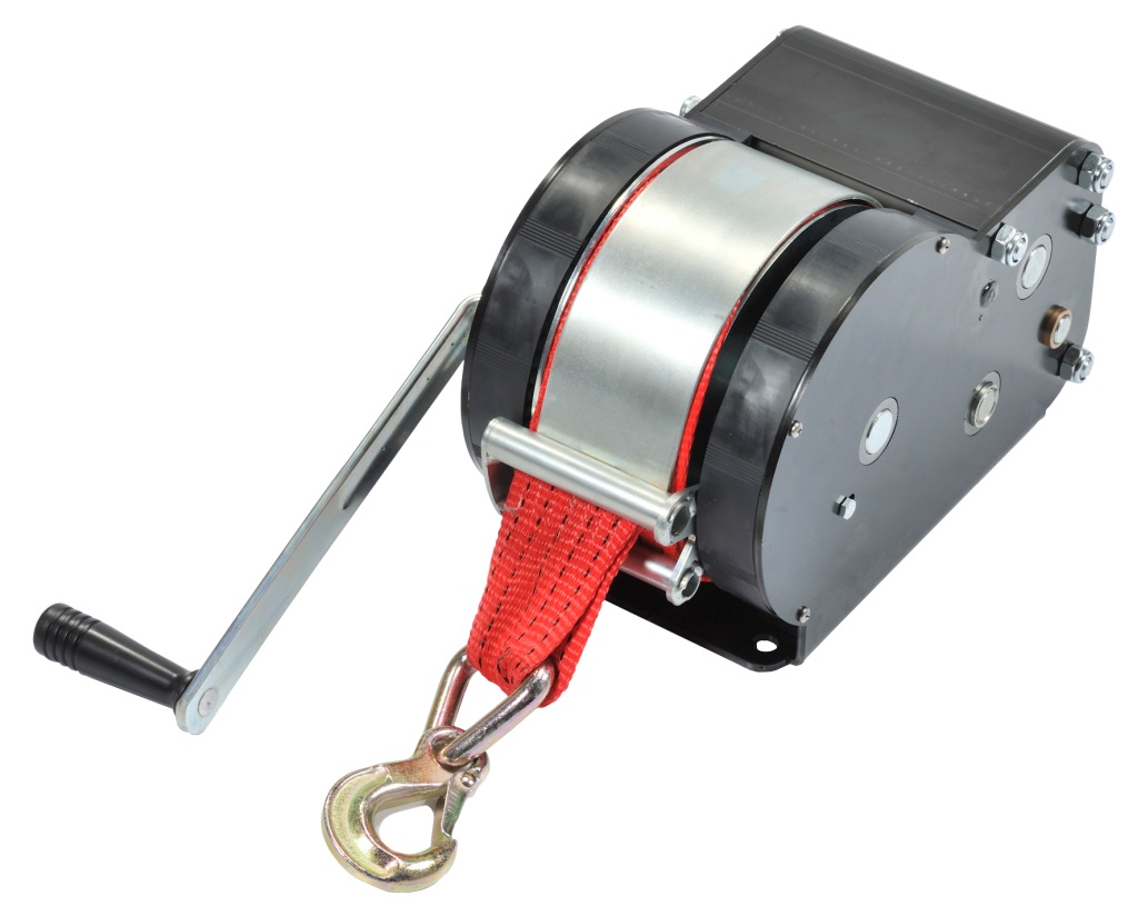 GOLIATH Trailer Winch TS3000 3000kg with 13m red webbing strap 1 GOLIATH Trailer Winch TS3000 3000kg with 13m red webbing strap