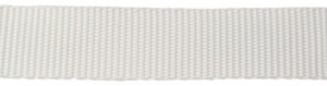 Webbing, heavy plain weave PES 40mm white 50m
