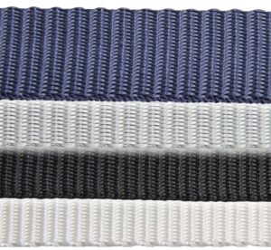Webbing, plain weave PP 30mm light grey 100m