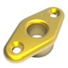ALLEN deck fitting with flange aluminum eye 9mm gold