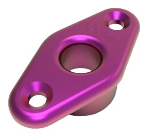 ALLEN deck fitting with flange aluminum eye 9mm purple