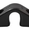 ALLEN guide eyelet 'triangle', open bottom nylon eye 7mm black 10pcs. 2 ha182