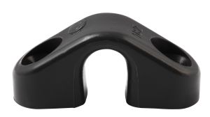 ALLEN guide eyelet 'triangle', open bottom nylon eye 13mm black 10pcs.