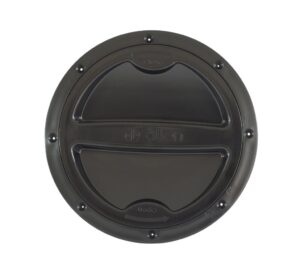 ALLEN inspection cover with screw closure, PP, 100mm, black