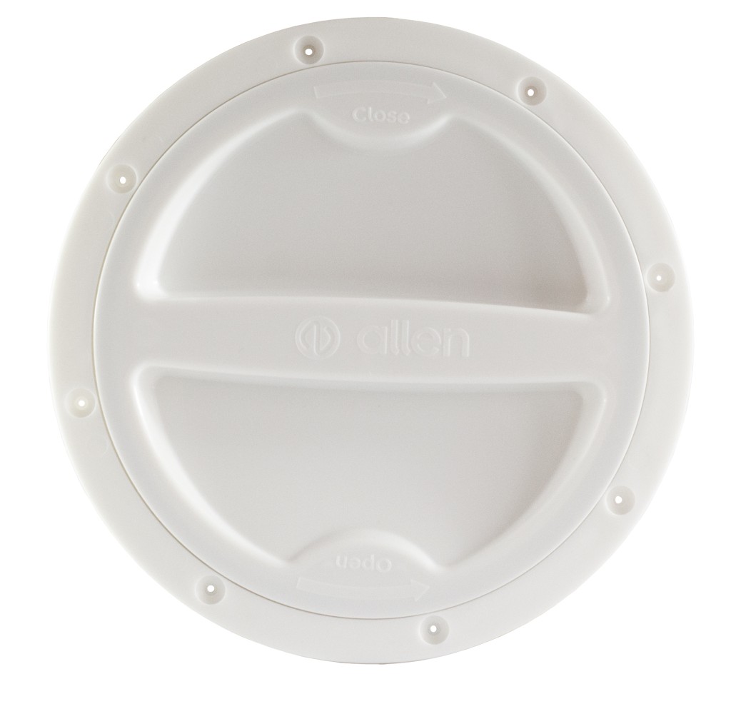 ALLEN inspection cover with screw closure, PP, 148mm, white 1 ALLEN inspection cover with screw closure, PP, 148mm, white