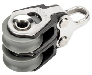 ALLEN double block sliding 20mm, rope 6mm, head restraint