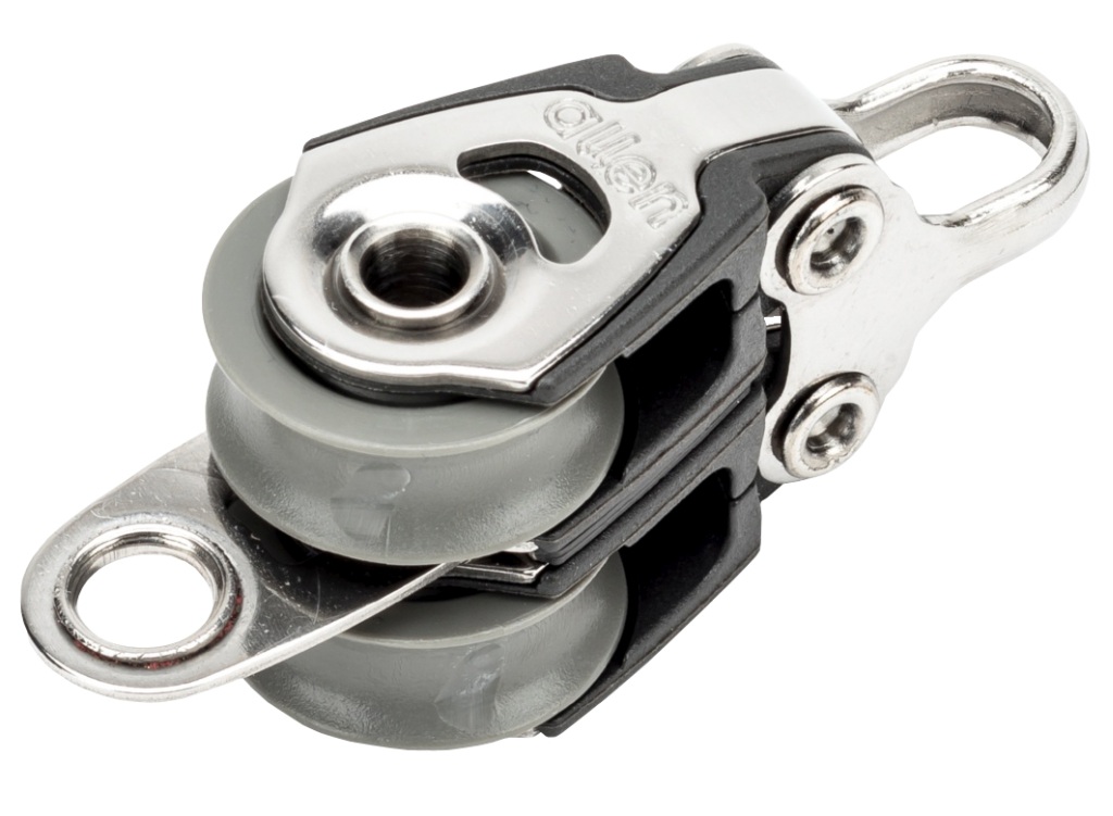 ALLEN double block sliding 20mm, rope 6mm, headband/U-shaped bracket 1 ALLEN double block sliding 20mm, rope 6mm, headband/U-shaped bracket