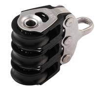 ALLEN triple block, spherical, 30mm, rope 8mm, eye