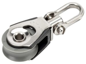 ALLEN single block sliding 30mm, rope 8mm, swivel shackle