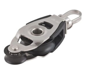 ALLEN violin block, spherical, 28/18mm, rope 8mm, swivel shackle