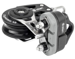 ALLEN single block, spherical, 40mm, rope 10mm, swivel shackle/clamp