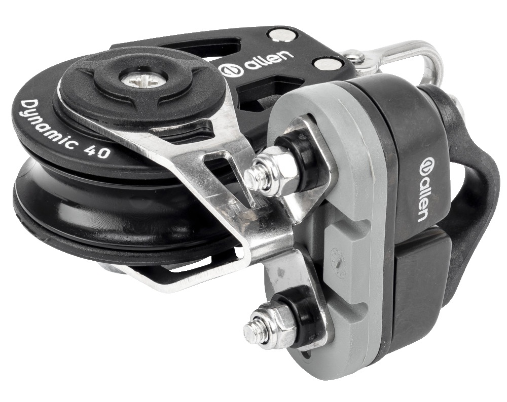 ALLEN single block, spherical, 40mm, rope 10mm, swivel shackle/clamp 1 ALLEN single block, spherical, 40mm, rope 10mm, swivel shackle/clamp