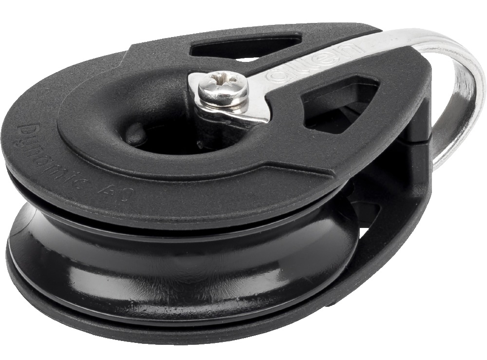ALLEN single block, spherical, 40mm, rope 10mm, screwed head bracket 1 ALLEN single block, spherical, 40mm, rope 10mm, screwed head bracket