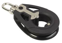 ALLEN single block, spherical, 50mm, rope 10mm, swivel shackle
