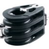 ALLEN triple block, ball-bearing, 60mm, rope 10mm, swivel shackle, U-bolt