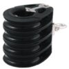 ALLEN quadruple block, ball-bearing, 50mm, rope 10mm, swivel/U-bolt