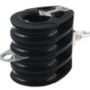 ALLEN quadruple block, ball-bearing, 60mm, rope 12mm, swivel/U-bolt