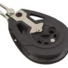 ALLEN Pro ratchet block, aluminum, 60mm, 12mm cable, switchable, swivel shackle