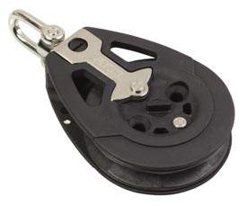 ALLEN Pro ratchet block, aluminum, 60mm, 12mm cable, switchable, swivel shackle 1 ALLEN Pro ratchet block, aluminum, 60mm, 12mm cable, switchable, swivel shackle