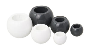 ALLEN Handle Ball Nylon 19mm, for rope 4mm grey 10pcs.