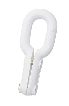 ALLEN mast slider shackles for screwing, nylon, 54mm, white, 10 pieces.