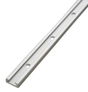 All mast rails pre-drilled aluminum iB=17mm 3.66m silver