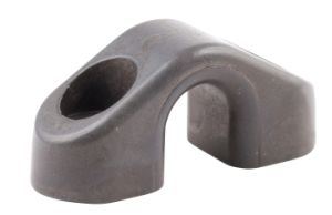 ALLEN guide eyelet 'triangle', open bottom aluminum eye 9mm grey