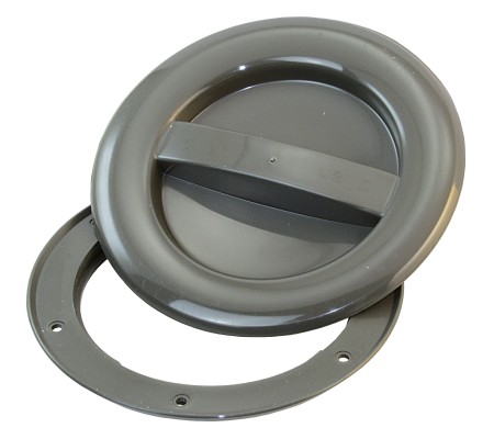 ALLEN inspection cover with bayonet lock, PP, 144mm, white, SB pack 1 ALLEN inspection cover with bayonet lock, PP, 144mm, white, SB pack