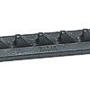 ALLEN hook rail, curved aluminum, 85mm with 5 hooks 3 ha345
