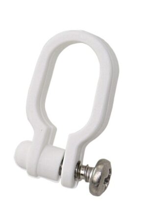 ALLEN mast slider shackles for screwing, nylon, 45mm, white, 100 pcs.