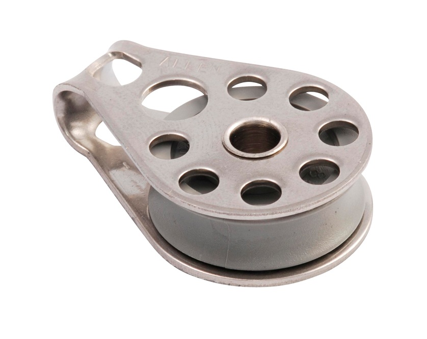 ALLEN single block sliding 25mm, rope 8mm, head restraint/POM roller 1 ALLEN single block sliding 25mm, rope 8mm, head restraint/POM roller