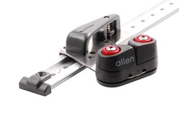 ALLEN jib sheet guide rail set with clamp and guide eye for 10mm rope, pair 1 ALLEN jib sheet guide rail set with clamp and guide eye for 10mm rope, pair