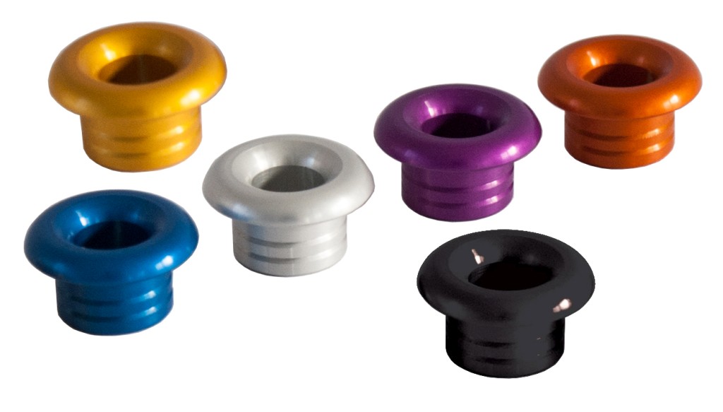 ALLEN deck fitting, round aluminum eye 12mm black 1 ALLEN deck fitting, round aluminum eye 12mm black